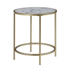 Gold Coast Deluxe Mirrored Round End Table - Johar Furniture -Deals Breighton Home Store GUEST 00e54896 d6e3 4b6a be64 eb83c950a078