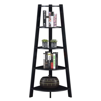 62" Newport 5 Tier Wide Corner Bookcase - Breighton Home 2 62" Newport 5 Tier Wide Corner Bookcase - Breighton Home - Image 2