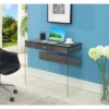 36" SoHo 1 Drawer Glass Desk - Breighton Home
