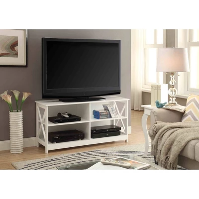 Oxford TV Stand For TVs Up To 46" White - Breighton Home 1 Oxford TV Stand For TVs Up To 46" White - Breighton Home