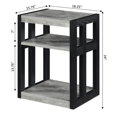 Monterey End Table With Shelves - Breighton Home 4 Monterey End Table With Shelves - Breighton Home - Image 4