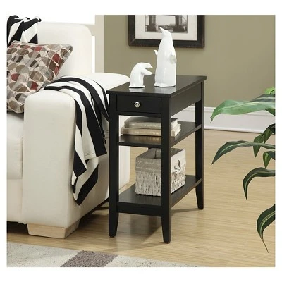 American Heritage 3 Tier End Table With Drawer - Breighton Home 2 American Heritage 3 Tier End Table With Drawer - Breighton Home - Image 2