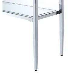 Nadia Chrome Console Table Chrome - Breighton Home -Deals Breighton Home Store GUEST 0bf55816 ced3 48ae b079 241851aab840