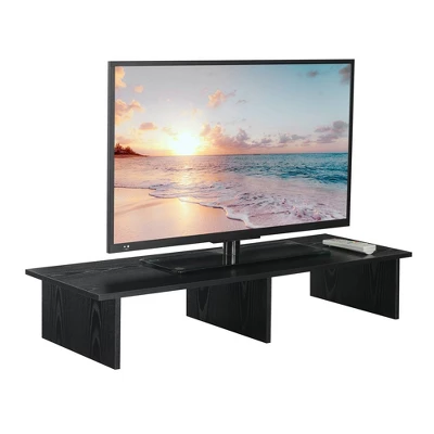 Large TV Stand For TVs Up To 43" Black - Breighton Home 2 Large TV Stand For TVs Up To 43" Black - Breighton Home - Image 2