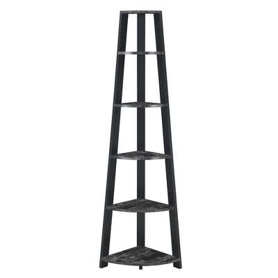 71" Newport 5 Tier Corner Bookshelf - Breighton Home 8 71" Newport 5 Tier Corner Bookshelf - Breighton Home - Image 8