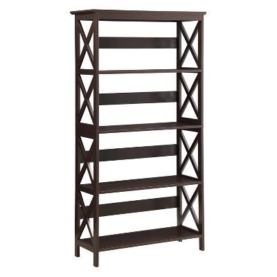 60" Oxford 5 Tier Bookcase - Breighton Home 10 60" Oxford 5 Tier Bookcase - Breighton Home - Image 10