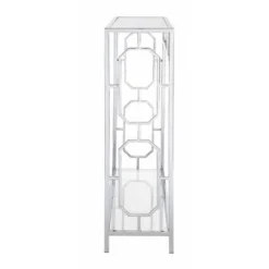 Omega Chrome Console Table Chrome - Breighton Home -Deals Breighton Home Store GUEST 17b16309 c81d 413c b6ec c4377dca20f6