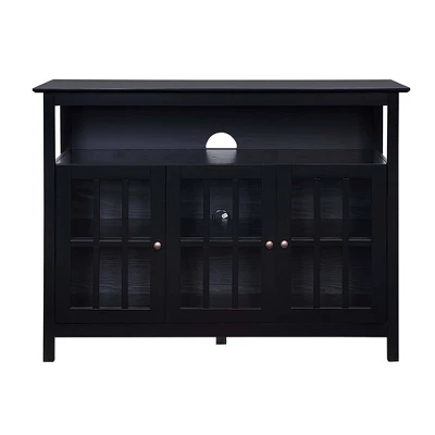 Big Sur Deluxe Storage Cabinets And Shelf TV Stand For TVs Up To 48" - Breighton Home 4 Big Sur Deluxe Storage Cabinets And Shelf TV Stand For TVs Up To 48" - Breighton Home - Image 4