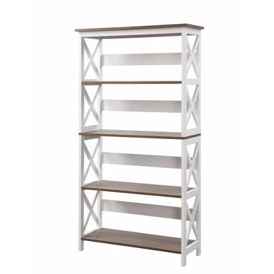 60" Oxford 5 Tier Bookcase - Breighton Home 6 60" Oxford 5 Tier Bookcase - Breighton Home - Image 6