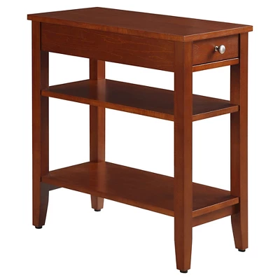 American Heritage 3 Tier End Table With Drawer - Breighton Home 4 American Heritage 3 Tier End Table With Drawer - Breighton Home - Image 4