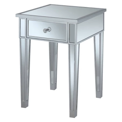 Gold Coast Mirrored End Table With Drawer - Breighton Home 10 Gold Coast Mirrored End Table With Drawer - Breighton Home - Image 10