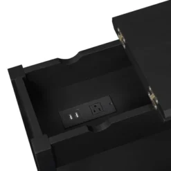 American Heritage Flip Top End Table With Charging Station And Shelf - Breighton Home -Deals Breighton Home Store GUEST 29977b7e 0de2 41e3 a11d a49b5899fca1