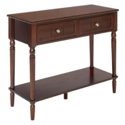 French Country 2 Drawer Hall Table With Shelf - Breighton Home -Deals Breighton Home Store GUEST 29ee84f5 a426 4b1b 9a23 a4a1fb763a14