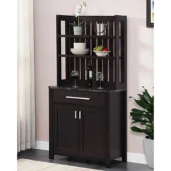 Sawyer Wine Bar With Cabinet - Breighton Home