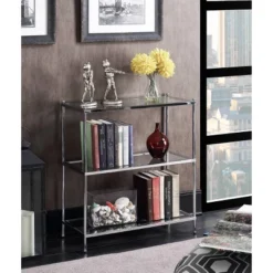 30.25" Royal Crest 3 Tier Bookcase Chrome - Breighton Home 11 30.25" Royal Crest 3 Tier Bookcase Chrome - Breighton Home -Deals Breighton Home Store GUEST 305e2a17 0ea2 4f60 895e b5a555e8a2e4