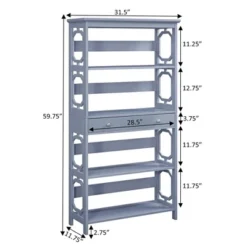 59.75" Omega 5 Tier Bookcase With Drawer - Breighton Home -Deals Breighton Home Store GUEST 35c5a85d cc6f 455c af92 6ee082034e6b
