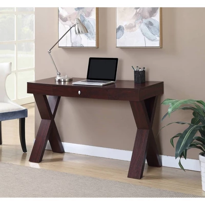 Newport Wood Writing Desk With Drawer - Breighton Home 1 Newport Wood Writing Desk With Drawer - Breighton Home