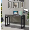 47" Monterey Desk With Charging Station Weathered Gray/Black - Breighton Home