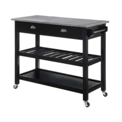 American Heritage 3 Tier Stainless Steel Kitchen Cart With Drawers - Breighton Home -Deals Breighton Home Store GUEST 444e0337 5825 41c0 b353 135c2fe64dfd