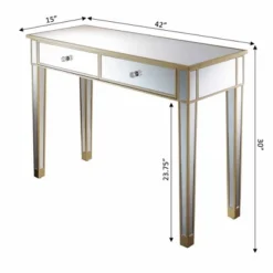 Gold Coast Mirrored Desk - Breighton Home 22 Gold Coast Mirrored Desk - Breighton Home -Deals Breighton Home Store GUEST 4466f556 b040 4b08 8b55 b7df78df3791