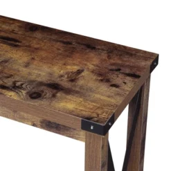 Durango Console Table With Shelf Barnwood/Black - Breighton Home -Deals Breighton Home Store GUEST 46c533dc 9b05 488c 9e8d ee2180a058be