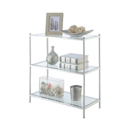 30.25" Royal Crest 3 Tier Bookcase Chrome - Breighton Home 9 30.25" Royal Crest 3 Tier Bookcase Chrome - Breighton Home -Deals Breighton Home Store GUEST 493012ed 9c23 4119 87e9 9fa0f4f98766
