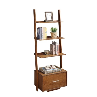69" American Heritage Ladder Bookcase With File Drawer - Breighton Home 2 69" American Heritage Ladder Bookcase With File Drawer - Breighton Home - Image 2