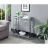 Town Square Chrome Hall Table Chrome - Breighton Home
