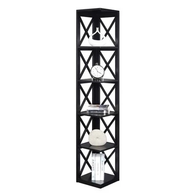 63.75" Oxford 5 Tier Corner Bookcase - Breighton Home 2 63.75" Oxford 5 Tier Corner Bookcase - Breighton Home - Image 2