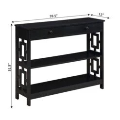 Town Square 1 Drawer Console Table With Shelves - Breighton Home -Deals Breighton Home Store GUEST 54292069 f079 464e ab6f 2bfeec3ba9fc