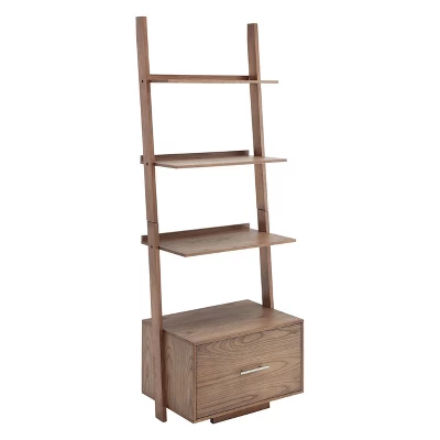 69" American Heritage Ladder Bookcase With File Drawer - Breighton Home 12 69" American Heritage Ladder Bookcase With File Drawer - Breighton Home - Image 12