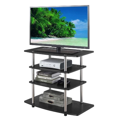 Designs2Go No Tools Highboy 4 Tier TV Stand For TVs Up To 32" - Breighton Home 2 Designs2Go No Tools Highboy 4 Tier TV Stand For TVs Up To 32" - Breighton Home - Image 2
