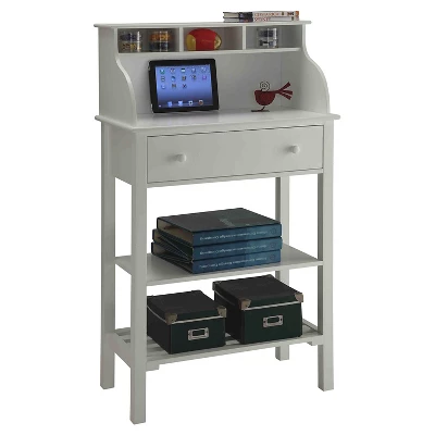 Designs2Go Office/Kitchen Storage Desk White - Breighton Home 2 Designs2Go Office/Kitchen Storage Desk White - Breighton Home - Image 2