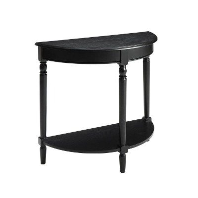 French Country Half Round Entryway Table With Shelf - Breighton Home 6 French Country Half Round Entryway Table With Shelf - Breighton Home - Image 6