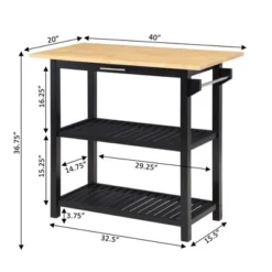 Designs2Go 3 Tier Butcher Block Kitchen Prep Island With Drawer - Breighton Home -Deals Breighton Home Store GUEST 5de2ef8a fba3 48f5 8b58 ff337ac9a2a8