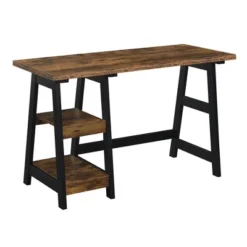 Designs2Go Trestle Desk With Shelves - Breighton Home -Deals Breighton Home Store GUEST 63e3a54d 0d29 4709 87d7 2c9754419ab8