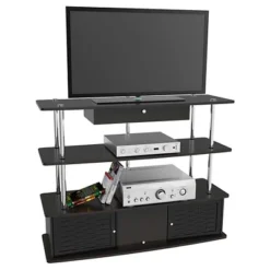 Deals Breighton Home Store 12 Aspen TV Stand For TVs Up To 50" Black - Breighton Home
