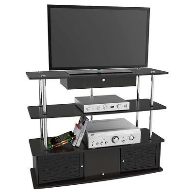 Aspen TV Stand For TVs Up To 50" Black - Breighton Home 1 Aspen TV Stand For TVs Up To 50" Black - Breighton Home