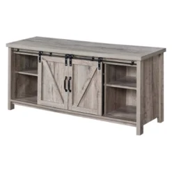 Blake Barn Door TV Stand For TVs Up To 55" With Shelves And Sliding Cabinets - Breighton Home 10 Blake Barn Door TV Stand For TVs Up To 55" With Shelves And Sliding Cabinets - Breighton Home -Deals Breighton Home Store GUEST 646a5b78 e480 4fd2 b922 e593e6a50506