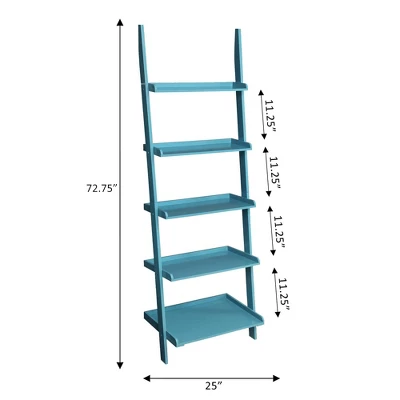 72.25" French Country Bookshelf Ladder - Breighton Home 3 72.25" French Country Bookshelf Ladder - Breighton Home - Image 3
