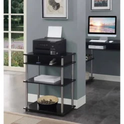 Designs2Go No Tools Printer Stand With Shelves - Breighton Home