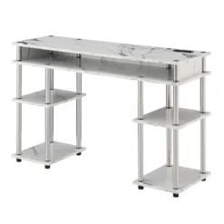 Designs2Go No Tools Student Desk With Charging Station And Shelves - Breighton Home -Deals Breighton Home Store GUEST 6b72964e a80a 4cd6 a6fc e0099d1d8a2a