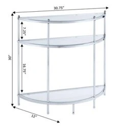 Royal Crest Entryway Table Chrome/Glass - Breighton Home 8 Royal Crest Entryway Table Chrome/Glass - Breighton Home -Deals Breighton Home Store GUEST 6efb8b40 0657 4cba bd2c 3f7f9d12635a