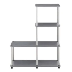 41.75" Designs2Go 4 Tier Multi Shelf L Bookshelf - Breighton Home -Deals Breighton Home Store GUEST 725533cb 77c6 4a68 a62f 9152b5597fb3