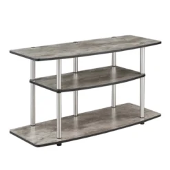 Designs2Go 3 Tier Wide TV Stand For TVs Up To 43" - Breighton Home -Deals Breighton Home Store GUEST 768b4a1b a270 4556 98b8 d32844653918