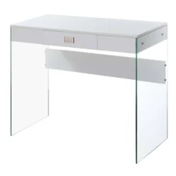 36" SoHo 1 Drawer Glass Desk - Breighton Home 13 36" SoHo 1 Drawer Glass Desk - Breighton Home -Deals Breighton Home Store GUEST 78b53126 64a5 4a74 8f26 7d728e448a27