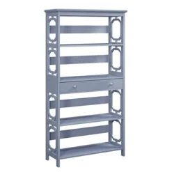59.75" Omega 5 Tier Bookcase With Drawer - Breighton Home -Deals Breighton Home Store GUEST 78b8d2fb 07fa 4b73 97c0 50eebd2f2675
