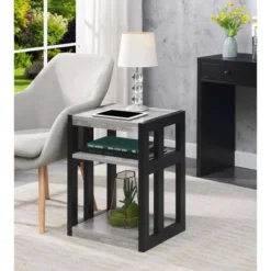 Monterey End Table With Shelves - Breighton Home