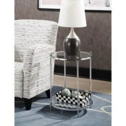 Royal Crest 2 Tier Round End Table - Johar Furniture -Deals Breighton Home Store GUEST 7a3c0fef 04f4 46b2 bfa5 a98720c44c05