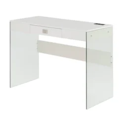 42" SoHo Glass Desk With Charging Station - Breighton Home -Deals Breighton Home Store GUEST 7ecd0ea2 58c0 4514 86ab faf1face276e
